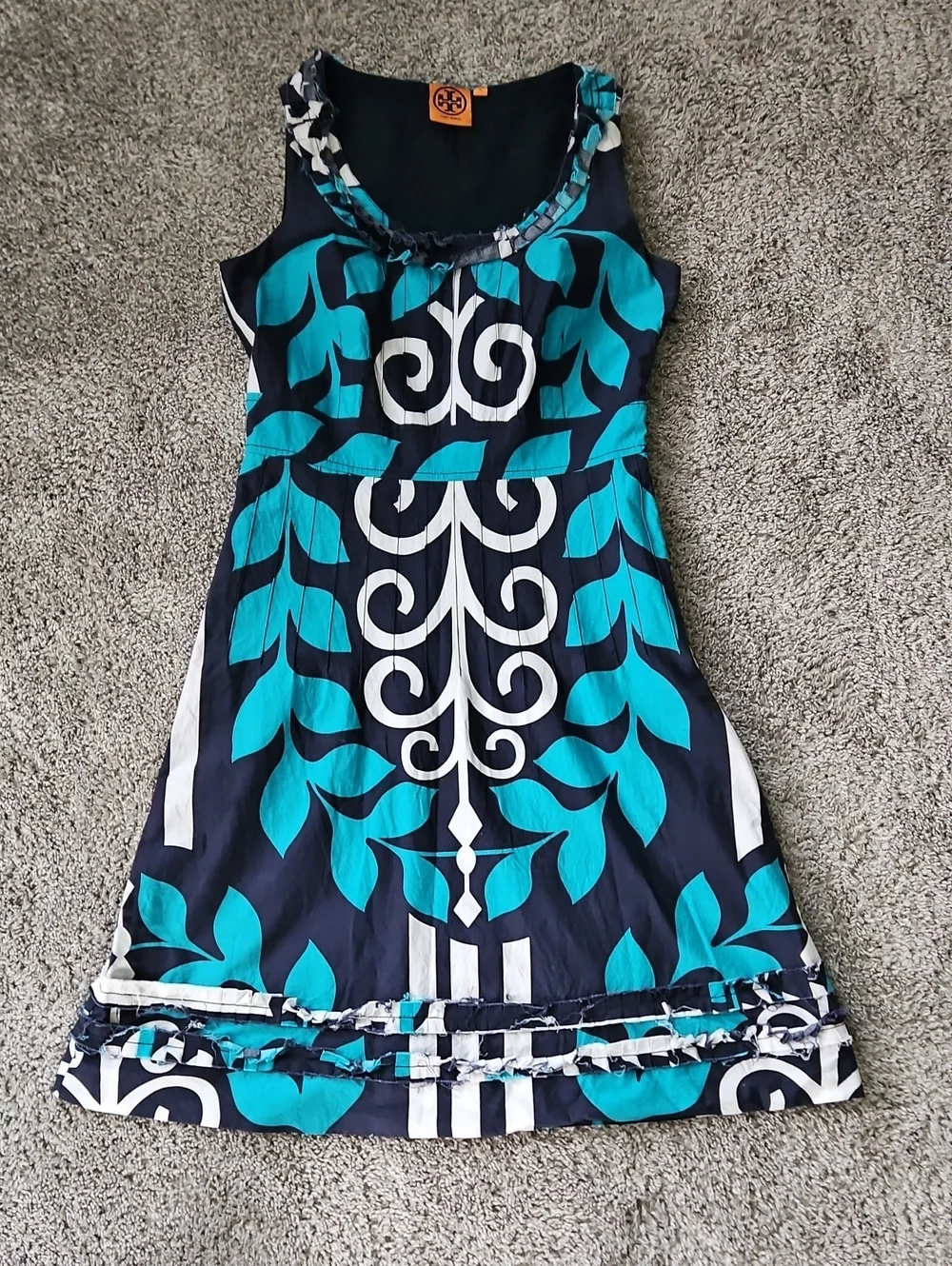 Tory Burch Blue & White Mini Summer Dress 6